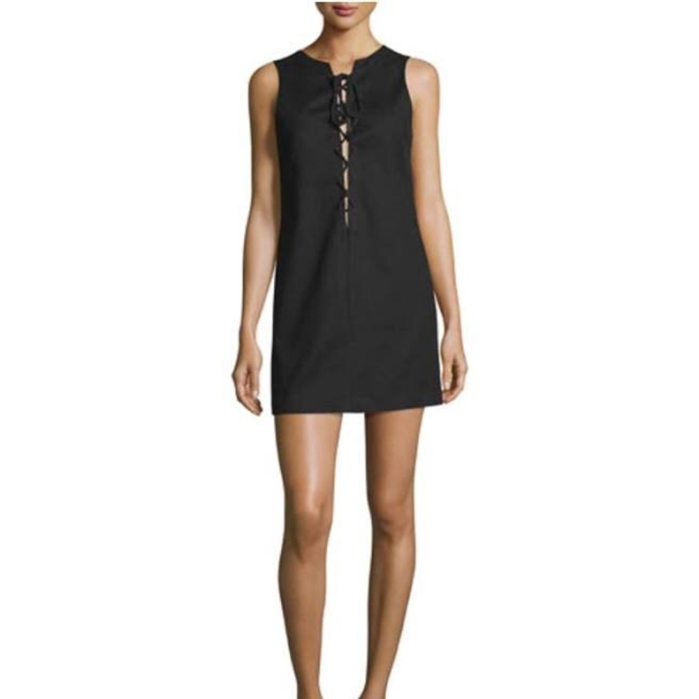 Kendall & Kylie Black Lace Up Dress